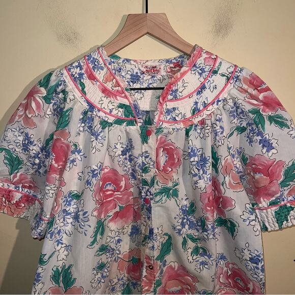 VNTG SMART TIME 1970s floral house coat M/L - Picture 4 of 5